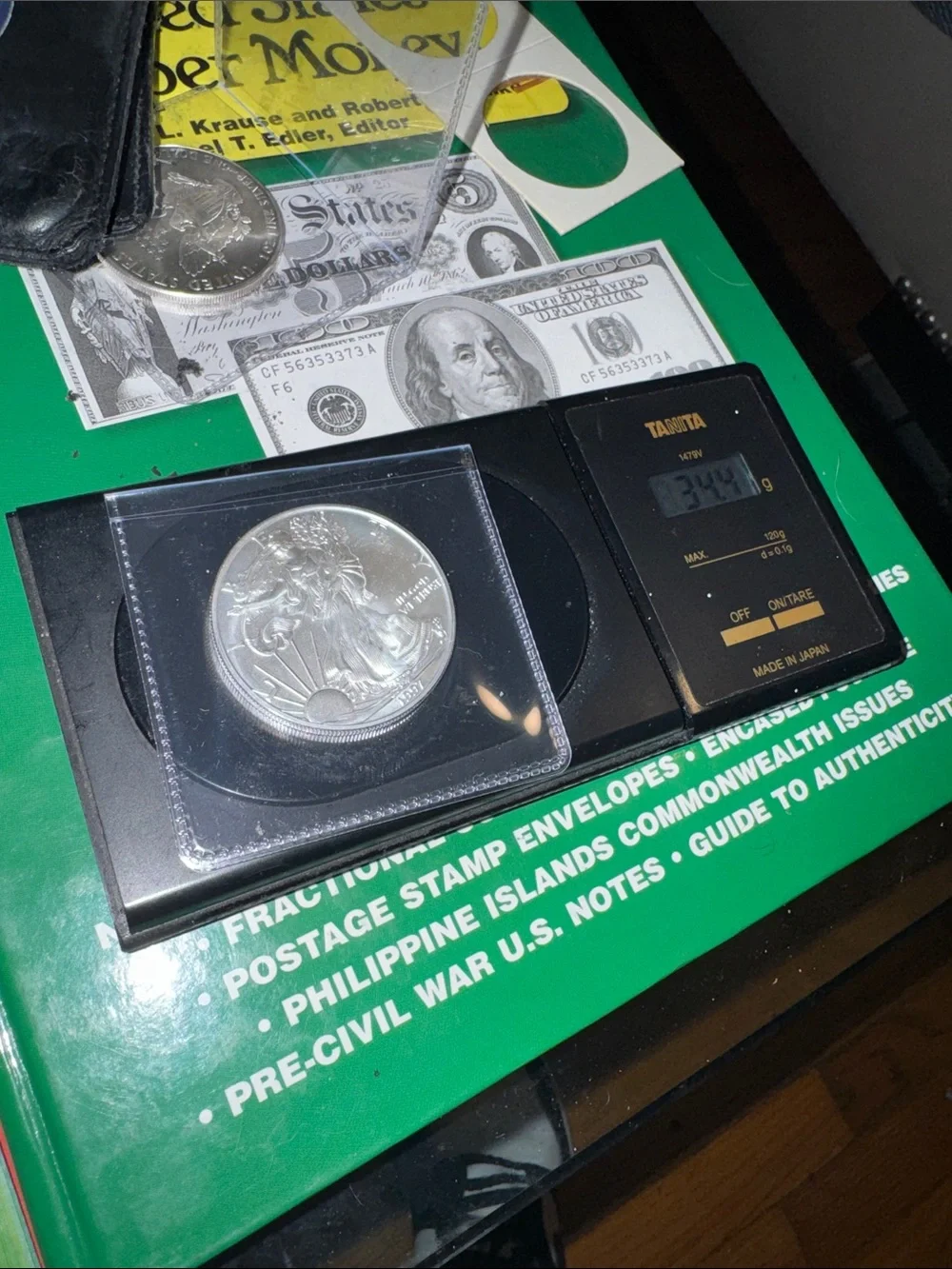 1997 American Silver Eagle Brilliantly, uncirculated.